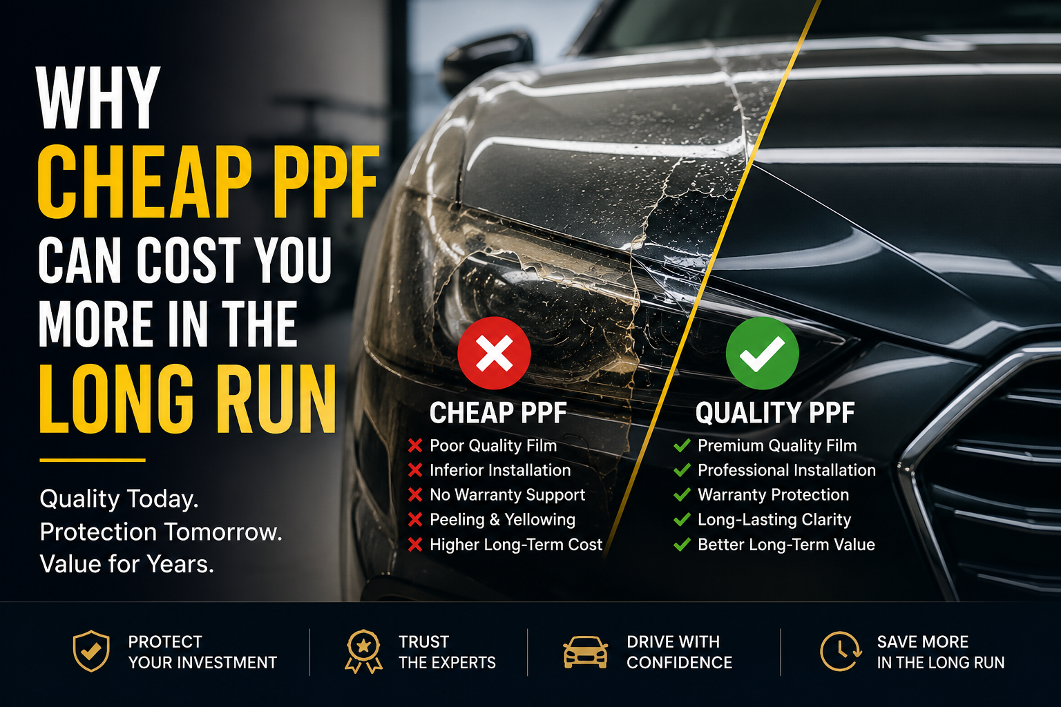 Why cheap PPF installation can cost you more in the long run