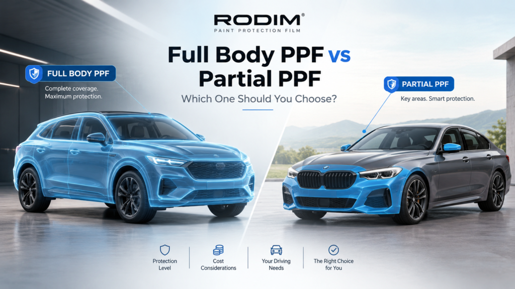 Full body vs partial PPF comparison